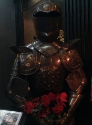 Suit of armor guarding the door